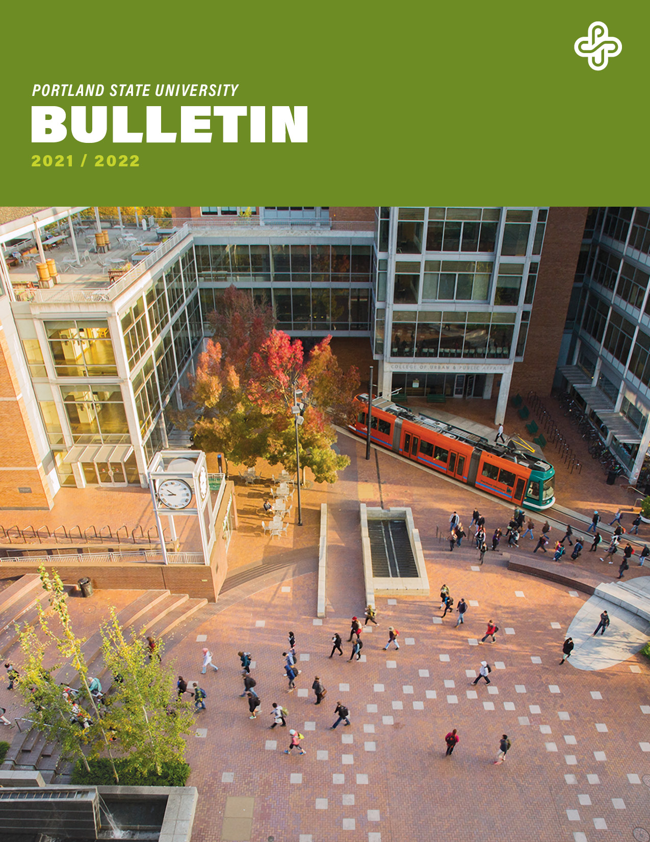 PSU Bulletin Cover: Urban Plaza at Portland State University